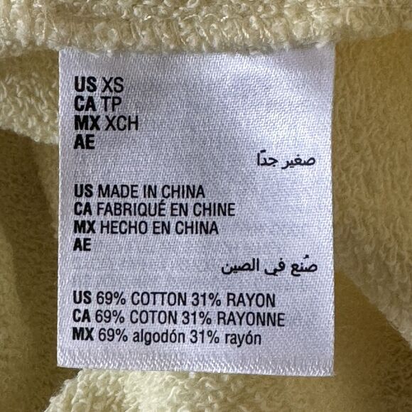 Inc International Concept X-Small Crop Sweatshirt Stretch Long Sleeve Round Neck - Picture 6 of 8